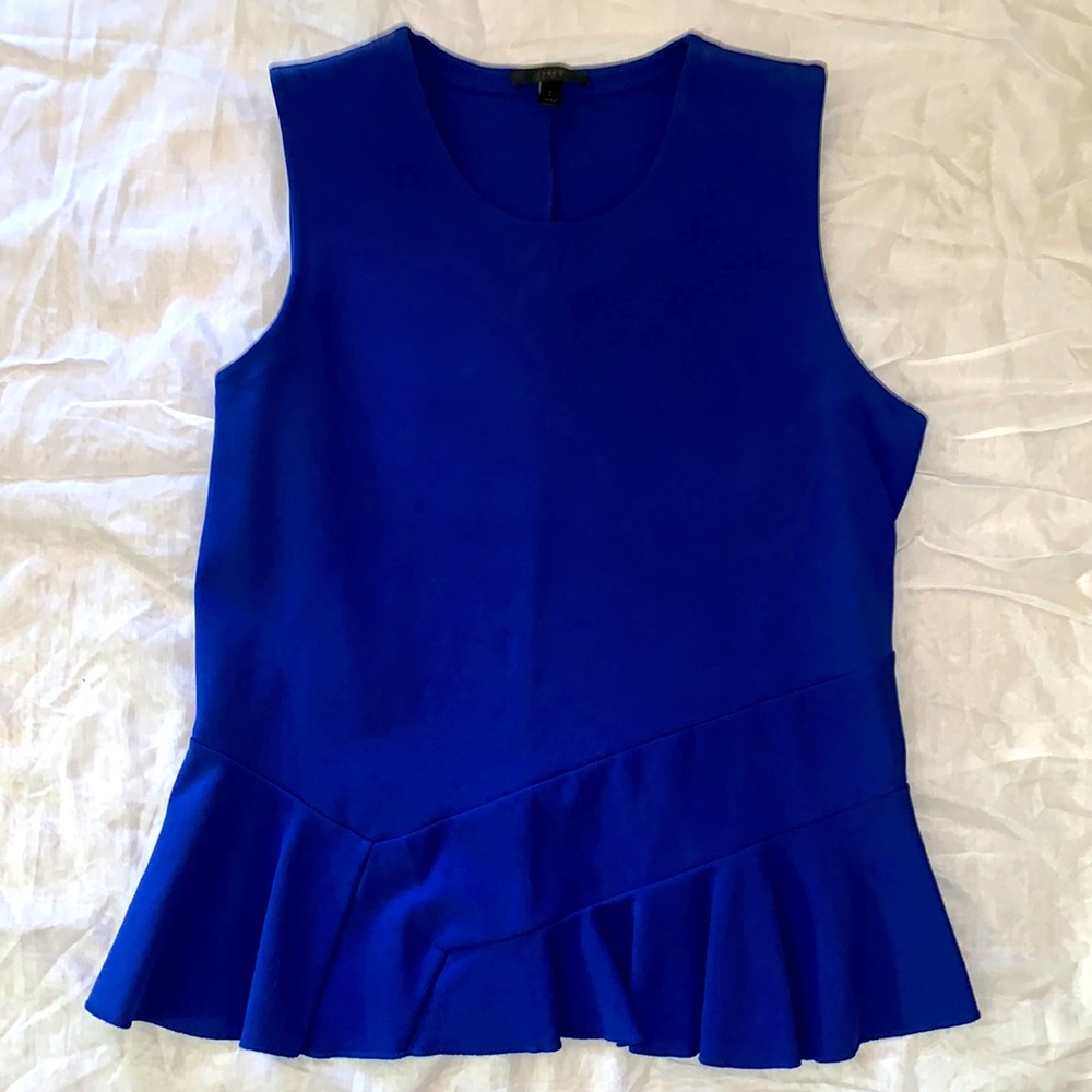 J Crew Sleeveless Peplum Top